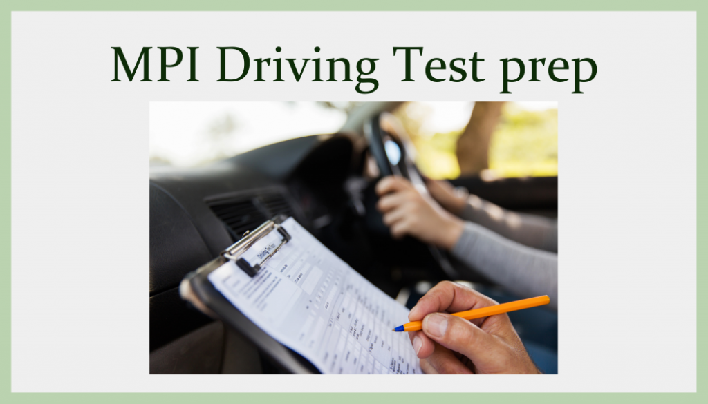 Manitoba Public Insurance's practice driving test